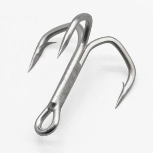 Bộ 50 Móc Câu Ba Ngạnh Nước Mặn 2 # 4 # 6 # 8 # 10 # Lưỡi Câu Cá Cỡ Lớn 5X Siêu Bền Dùng Cho Cá Lớn Như Cá Hồi Cá Mú Cá Hồi Vân Cá Mú Đen Làm Từ Thép Carbon Cao Dùng Cho Câu Cá Trên Biển.