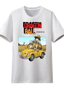 Bandai | Seven Dragon Ball T-shirt Short-sleeved Childrens and Adult Clothing Anime-style Goku Brand Pure Cotton Loose Fit Summer Wear