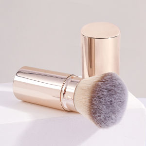 MAANGE 1pc Foundation Makeup Brush Powder Blusher brush Retractable Brush with Cover Suitable for travel Kabuki Makeup Brush