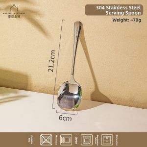 MODERN SWEETHOME | Stainless Steel 304 Dinner Serving Spoon