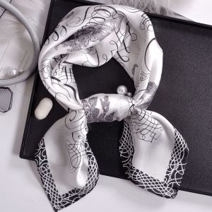 Khăn lụa vuông phụ kiện buộc cổ áo cột túi xách buộc tóc thời trang 70x70 Cm