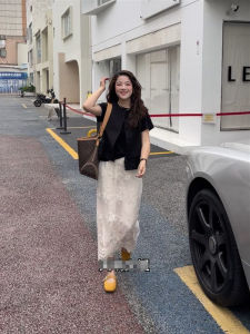 QINGMUZI | Elegant Timeless Trendy Traditional Skirt Set