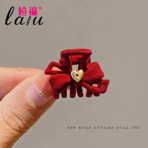 Cute Small Butterfly Knot Hair Clips Womens Forehead Clip Adorable Hair Accessories for Autumn Winter Side Top Edge Clips