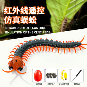 Remote Controlled Simulation Millipede Toy Electric Animal Replica for Children Boys And Girls Black Technology New Model 2024