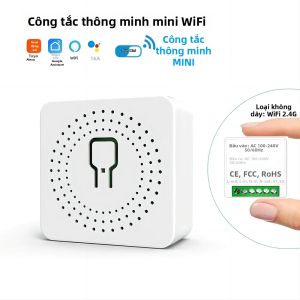 Công Tắc Thông Minh Wifi Mini 16A Điều Khiển 2 Chiều Tự Lắp Đặt Hoạt Động Với Ứng Dụng Tuya Điều Khiển Bằng Giọng Nói Alexa Yandex Alice & Google Home
