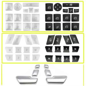 Car Window Lift Button Cover Sticker Switch Panel Styling for Mercedes Benz A B C Class W204 W212 GLA GLK CLA GL ML GLE