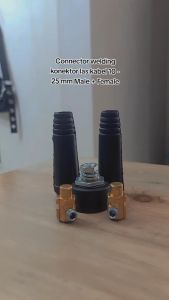 Konektor Kabel Las 10-25 mm Connector Welding Cable Male Female/Male - Termurah Dua Set 4 pcs