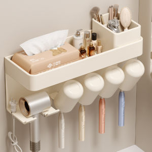 No-Drill Bathroom Storage Rack
