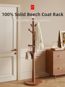 TANGNI | Solid Wood Stand-Up Coat Rack