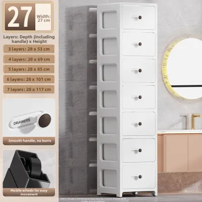 FANGESHI | Space-saving Narrow Multi-level Drawer Storage Cabinet