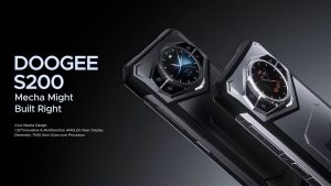 DOOGEE S200 Rugged Phone 1.32" AMOLED Rear Display 12GB RAM+256GB ROM Dimensity 7050 Octa Core 100MP Camera 10100mAh 5G Phone