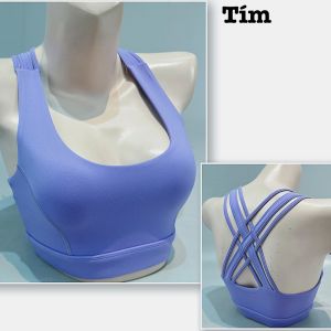 Áo bra nữ đan dây tập gym yoga pickleball kèm mút thun poly 4 chiều BINSPORTS A311