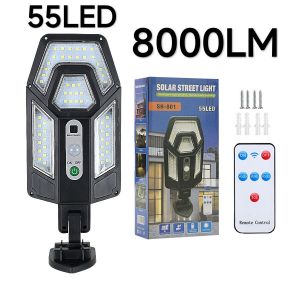 30000LM Outdoor Solar Lamps IR Sensor and Always Light for 20h Sunlight Outdoor Solar Spotlights Waterproof External Solar Lamp