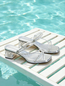 Josiny | Platform Crystal Sandals