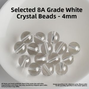 FUJINJIA | 8A Grade White Crystal Beads for DIY Bracelet