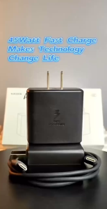 YIZHI FFG Fit For Samsung 45W PD Original Super Fast Charging Travel Charger with USB-C To USB-C Type C To Type C cable