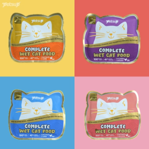 Petsup Complete Wet Cat Food 50g Complete and Balanced Nutrition Real Meat High Protein with Essential Amino Acids Supports Hydration Health Vitamins Probiotics Easy to Digest Daily Main Meal For Cats & Kittens