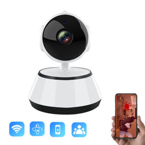 CCTV IP Cam IP Camera V380 13MP Tampilan 360° (Penglihatan Malam Alarm Detektor Pindah Alarm)