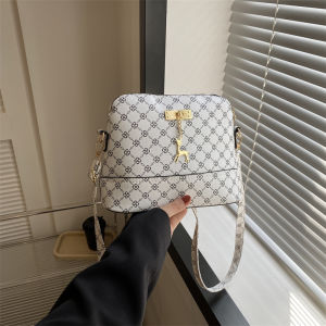PU Leather Women Shoulder Bag Female Deer Pendant Handbags Girl Small Crossbody Bag Fashion Shell Shape Messenger Bag Bolsos