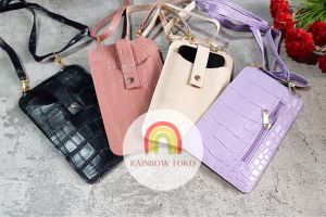 Tas Handphone HP Sling Bag Pouch Android Iphone Tempat Smartphone Tas Serbaguna Waist Bag
