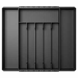 Kitchen Utensil Storage Box Multi-Functional Chopsticks Spoons Organizer Cabinet Internal Drawer Built-In Dividers Rectangular Plastic