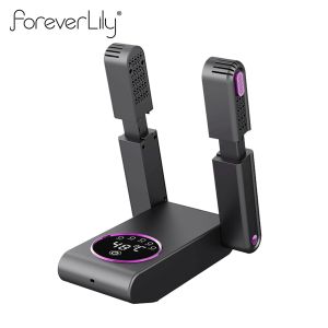 foreverlily 360° Style Folding Sterilization Shoe Dryer Deodorize Heater Multi-Function Timer Adjustable Portable Shoes Heating Fast Drying Warmer Winter Household Deodorization Dehumidification
