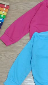 SETELAN ANAK NOMNOM / SET ANAK SWEATER POCKET KOMBINASI & CELANA PENDEK 1-5 THN