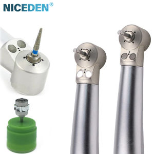 Dental Small Head Double LED Mini Head High Speed Handpiece  for Dental Lab Kids Hand Piece Push Button dentistry tools