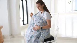 Breastfeeding Cover Baby Nursing Cover Breathable Nipple Cotton Cloth Blanket Mother Feeding Baby Care Cover