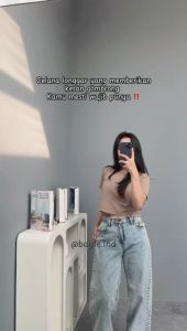 [BAYLE] - 1029 BZ JEANS | Ultra Baggy Celana Jeans Wanita Highwaist Oversize Baggy Loose Jeans