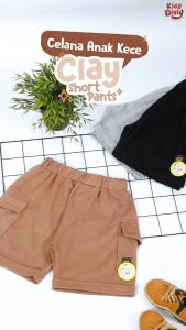Clay Short Pants Celana Pendek Anak Laki-Laki Baby Terry 1-14 Tahun