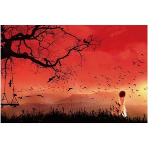 Jigsaw Puzzle for Adults 500/1000/1200/2000PCS Red Sun Artwork Mindful Game Stress Relief Decor Gift