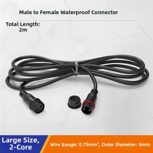 kuicc | Waterproof Male and Female Connector Outdoor LED Wire Socket