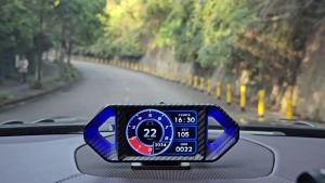 RYSJM | AD P26 Head Up Display OBD+GPS Car HUD Slope Meter Speedometer Altitude Multi-Language Dashboard Display Tachometer customized
