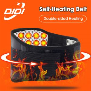 DIDI Lumbar Support Belt Adjustable Self-heating Magnetic Therapy Waist Belt Back Waist Support Brace Double Banded Lumbar