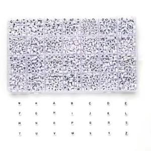 1400PCS Letter Beads Kit Friendship Bracelets Making Kit Assorted Alphabet Beads Preppy Beads Jewelry Making Kit with Beads Case