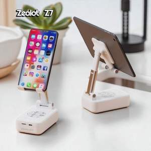Zealot Z7 ลำโพงบลูทูธ วางมือถือ แท็บเล็ต เสียงดัง ขนาดกะทัดรัด ง่ายต่อการพกพา พับเก็บได้ แบตเตอรี่ในตัว