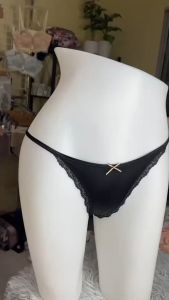 ยอดนิยมของกางเกงในเอวสายผ้าซาติน แต่งขอบลูกไม้ นิ่ม ลื่น ยืดดี ผ้าดีสุด ซื้อไปไม่ผิดหวัง