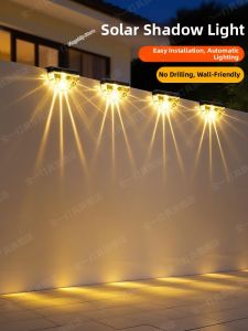 Solar Wall Light Outdoor Garden Balcony Wash Wall Lamp