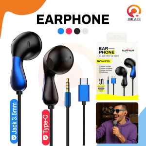 [RO ACC] NANVAN NVN-HF19 HEADSET EARPHONE JACK 3.5MM / TYPE USB C WITH MIC/VOLUME CONTROL/NYAMAN