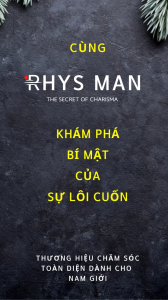 RHYS MAN Gel Sữa Rửa Mặt Nam Giới Hương Dừa Thơm Mát 100ml - Làm Sạch Da Giảm Mụn Dưỡng Ẩm Se Lỗ Chân Lông