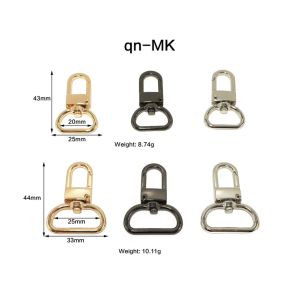 ตะขอคอหมาโลหะผสม ตะขอคอหมาก้ามปูตัวยู อุปกรณ์ตกแต่ง  Alloy dogclips (B-1-G-qn-MK-20MM)