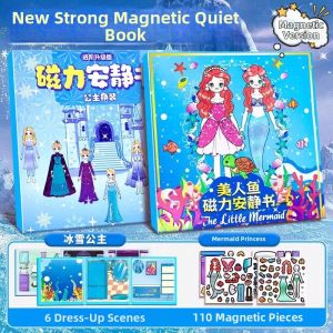 Princess Themed Magnetic Quiet Book Cute Decorative Patterns 3D