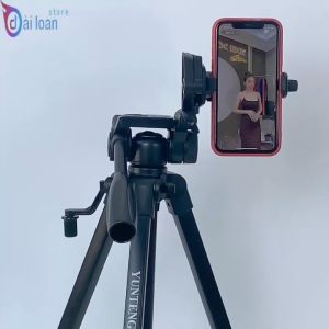 Tripod/ Chân máy ảnh điện thoại Giá đỡ điện thoại YUNTENG VCT 668 phụ kiện hỗ trợ chụp ảnh quay video tặng kèm remote và kẹp điện thoại