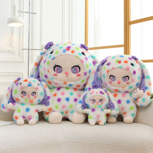 YF Liila Colorful dotted cat Plush Dolls Clothes set Gift For Girls Home Decor Stuffed Toys For Kids FY