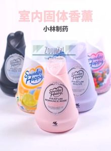 JAPAN Sawaday Happy Indoor 150g Solid Gel Car Home Air Freshener Room Perfume Fragrance Bedroom Household Toilet Perfume Air Freshener Charcoal Deodorizer Deodorant Long Lasting Gel Penyegar Udara Pewangi Wangi Bilik Tidur Tahan Lama 小林制药室内汽车房间空气清新除臭香氛水剂