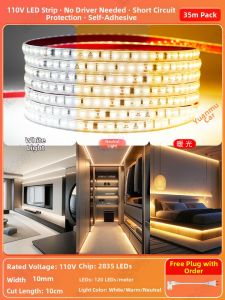 YUANMUXUAN | Waterproof Self-Adhesive LED Strip 110V
