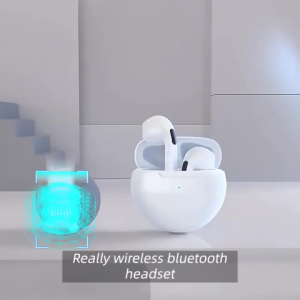 PRO6 Headset Bluetooth Streo TWS Headset Wireless Bluetooth (Free Kabel Cas) #GARANSI6BULAN