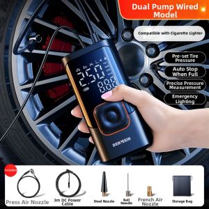 DERLSSIN | Portable Tire Inflation Pump with Pressure Gauge