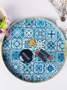 Mặt Bàn Trang Trí Hình Tròn Bằng Nhựa PP Thủ Công Màn Hình Đựng Cà Phê Màn Hình Đựng Trà Màn Hình Đựng Đồ Trang Trí Nhà Cửa